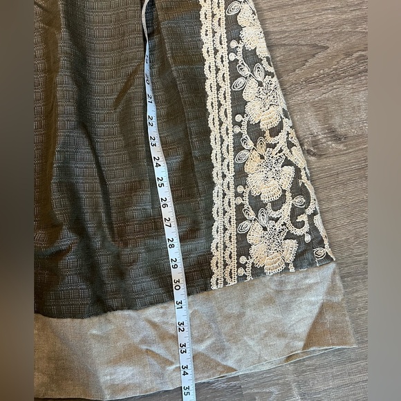 Anthropologie Moulinette Soeurs Linen Blend Embroidered Gorgeous Dress - Picture 5 of 11